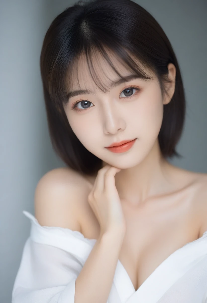 8K, Ultra-high resolution, Highest quality, masterpiece, 三分割法によるphotograph,Surreal, photograph, 1 girl, (:1.3), pretty girl, Cute face, Beautiful eyes in every detail, 細かくdetailedに,masterpiece,, One Girl:1.2, Japan Female Announcer,whole body、Black Hair、well-groomed eyebrows、Cute Lip Makeup, 黒絹のbeauty、I focus、Hot Model、slim、erotic、Sexual vision、Hide your chest、Beautiful eyes in every detail、Glossy Lips、Small breasts、((Bright light、Dynamic Lighting、Genuine、超Genuine、 realism、Genuineなディテール、Cool Beauty、Cool pose,Cute gestures、so beautiful,A carefree smile,Healing the heart,blunt bangs,Looking at the audience、beauty,Long neck、Laugh a little、Please close your mouth and laugh、(((Ideal body type))),A-cup small breasts :2,、Portraiture:2、Perfect Anatomy、なdetailed、detailed、Surreal、Light and shadow,Strong light