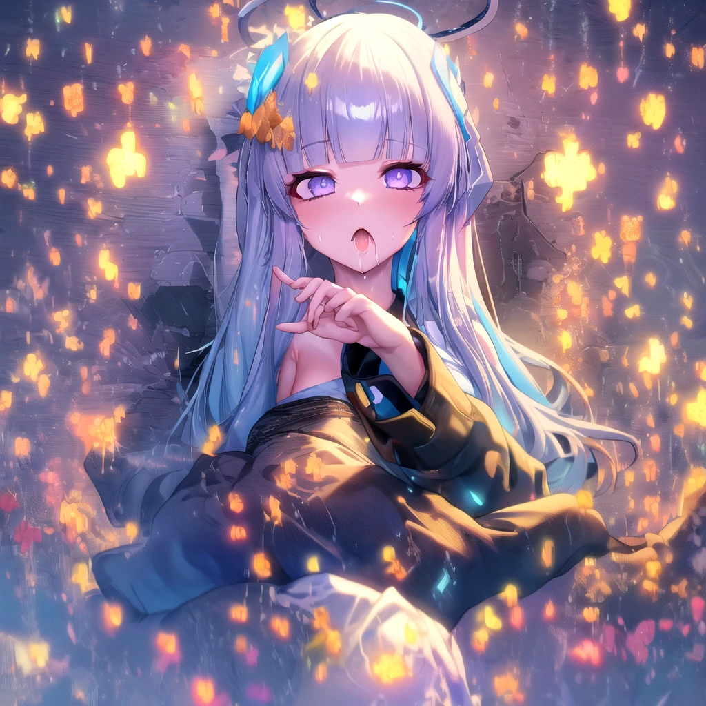 (masterpiece:1.3), (Absurd:1.3), (Highest quality:1.3), (Super detailed:1.3),(Best Shadow:0.7)(Processing wool), Perfect Anatomy, One Girl, alone, just, just-衣装, Hello, Grey Hair, Purple eyes, Blunt bangs, , , , (masterpiece),(Highest quality),(Very detailed),(Best illustrations),(Best Shadow),(Absurd),(Detailed Background),(so beautiful), ,(Very detailed),(Best illustrations),(Best Shadow),(Absurd),(Detailed Background),(so beautiful)noa-outfit, One Girl, alone, Big Breasts, Long Hair, , , , , empty eyes, blank eyes, , , , Heart-shaped, , shiny skin, Wet, , , Roll your eyes, , The pupils constrict, wonderland, , , , , Open your mouth carelessly, , , , , , saliva trail , , Perfect figure, , night , , Pink Neon Lights, , , Beautiful nipples, , Mysterious glow, orgasm, ahegao, rolling eyes, cross-eyed, , , , , Backlight, , , , Arched back, , , , sleep, Dead, Expressionless, Halo, show off nipple