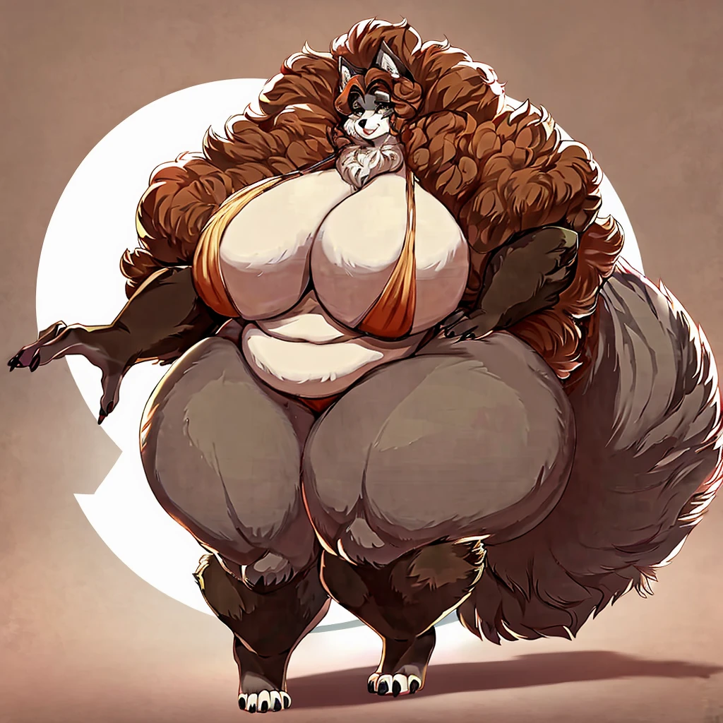 Wolf,female,huge , huge , huge thighs, plump, voluptuous, gorgeous, beautiful, eyelashes, huge body, corpulent, massive , massive , massive thighs, massive waist,fat arms, fat legs, fluffy cheeks, fluffy hair, fluffy arms, fluffy tail, fluffy forearms, fluffy belly, fluffy 