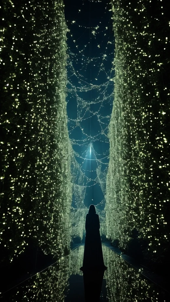 Silence hangs like a cobweb,
in the bottomless night the stars go out,
the universe closes its eyes,
without even dreaming of emptiness.

In a maze without walls,
the void dances, 
no partner, no music,
nothing pursues, nothing pursues.