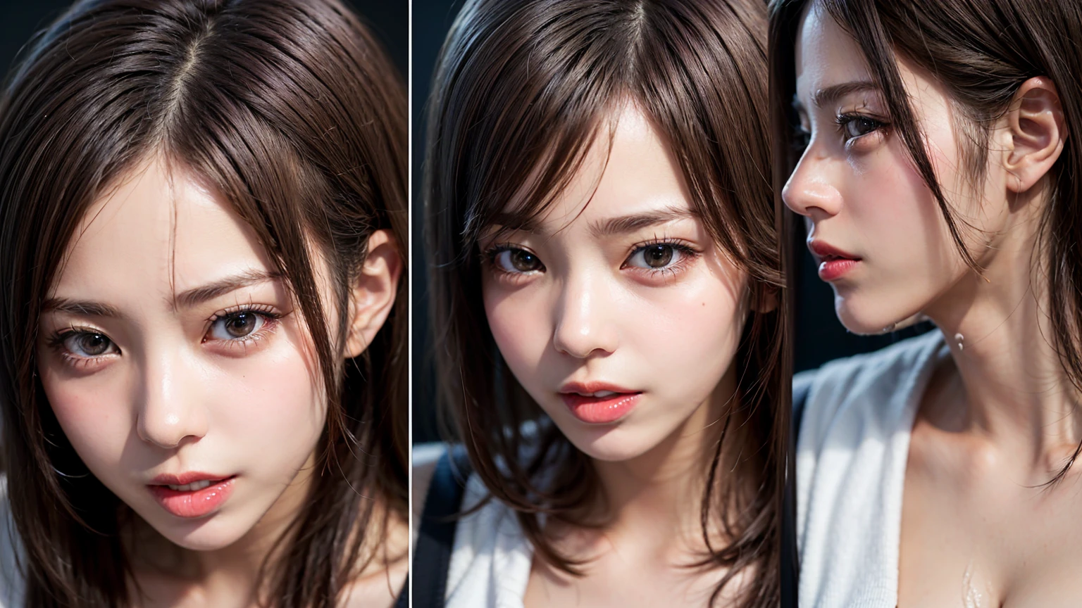 8K quality、High resolution、Maid、Realistic skin texture、Women love men、High resolutionの肌、A woman licks a man's penis with her tongue、Princess Hair、thin、Small and young breasts、Open the mouth to reveal a realistic tongue、Beautiful cleavage、Gray Hair、blue eyes、thin脚、Blonde French braid、、Full Body Shot、Wetting、Tearing clothes、Get wet with semen