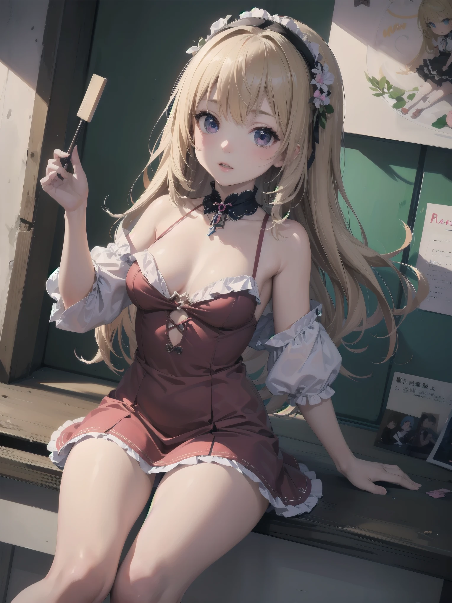 Masterpiece, one girl, solo, loli, cute, yoke design mini dress, super detailed, realistic and carefully rewritten, legendary illustration work of animation in 2020, dynamic angles to maximize the cuteness of the girl, dynamic loli