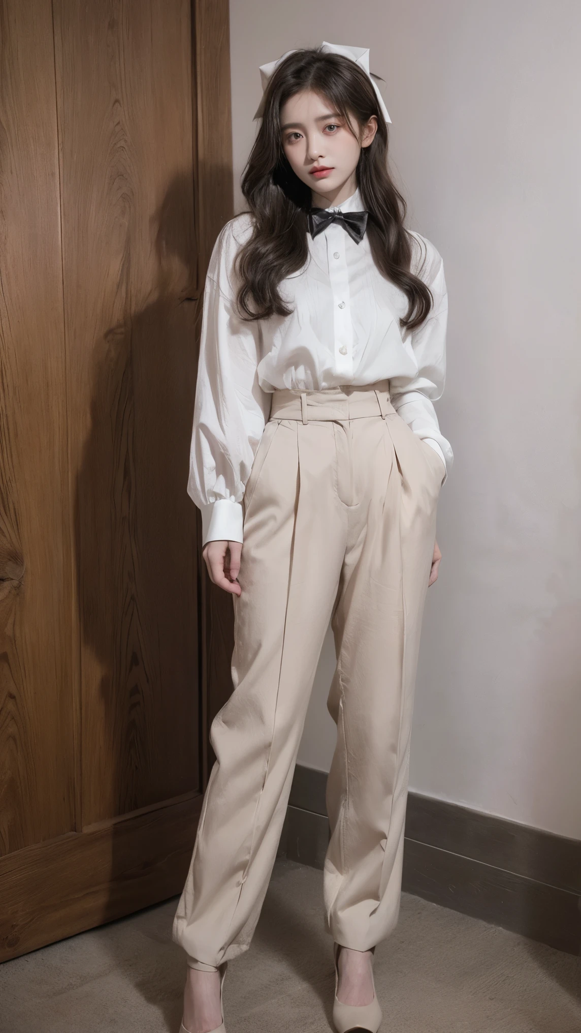 Vietnamese Girl sees the ghost and pees her ao dai pants in fright.