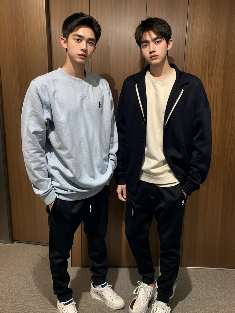 handsome boy,20yo,sneaker,sweater,