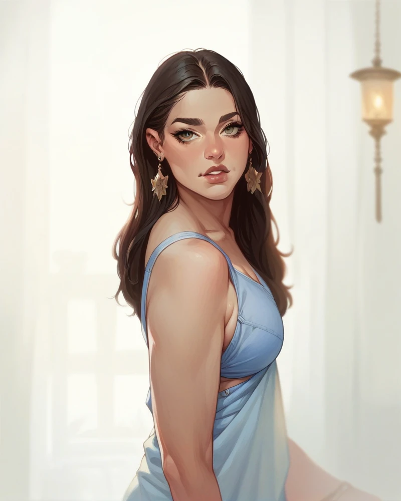 Expose cleavage, large back,large ass,large breast