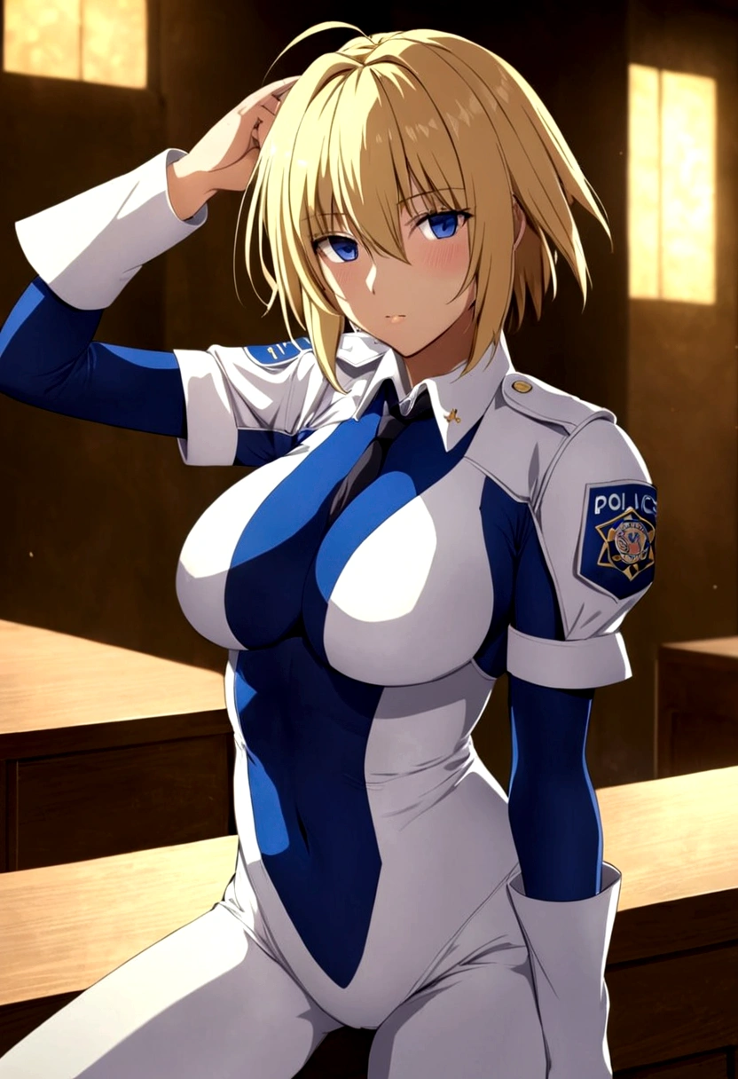 arcueid huge breasts police Bodysuit
