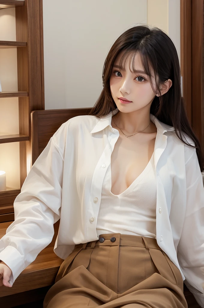 ((Highest quality))、Beauty、All open shirt、
