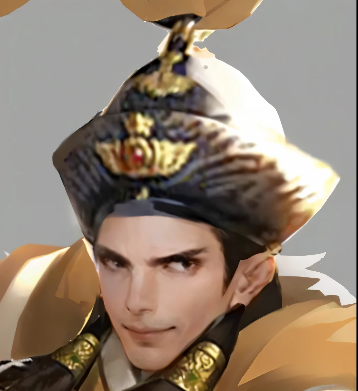 ,,Realistic,Carefully portrayed,Clear structure,,Face,Serious expression,Evil Smile