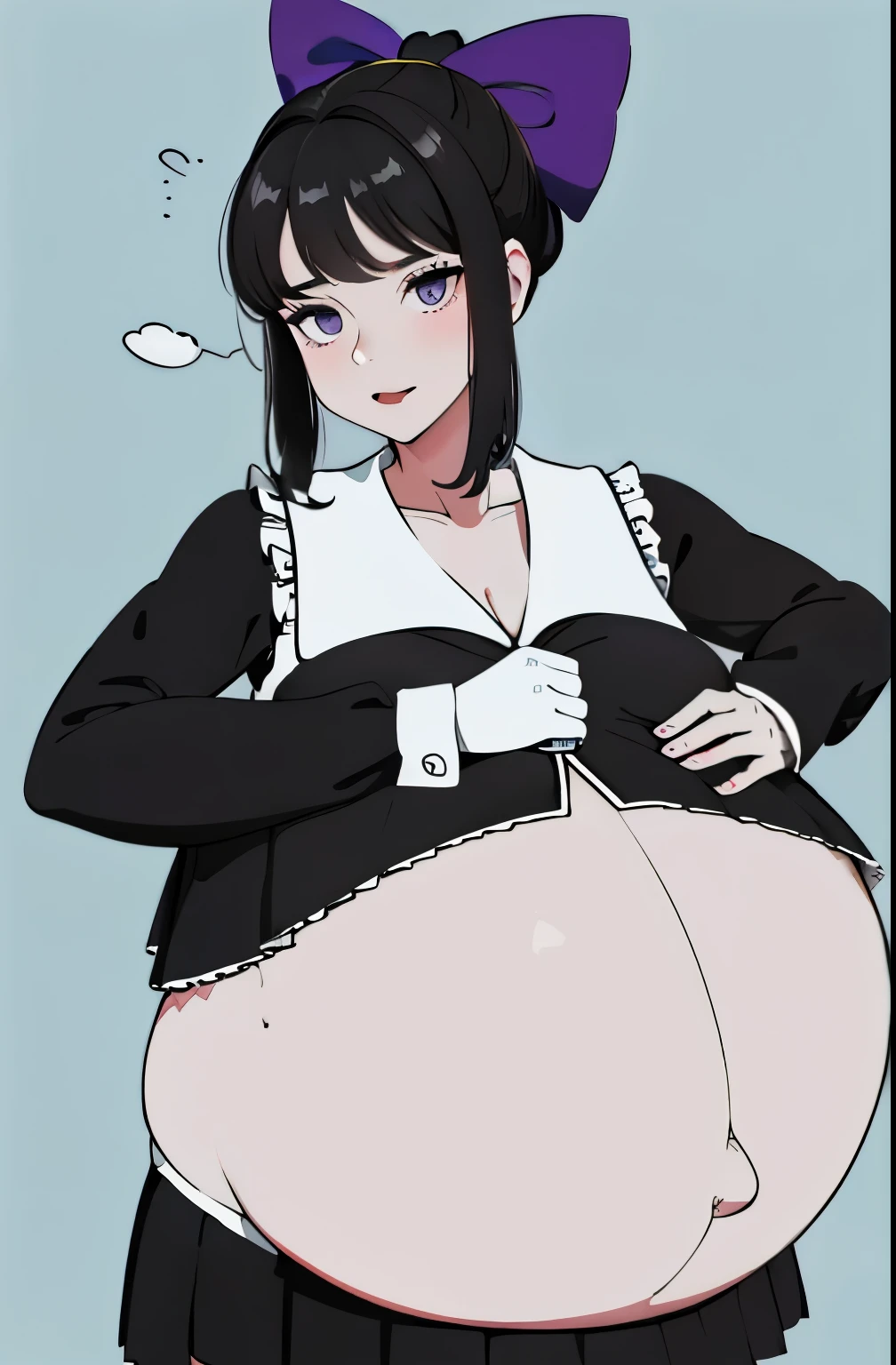 Hair Bow, black hair,Big Baby Bump pregnant, school girl, Big , nipple, cum,16 years girl, Big pregnant Belly, Big Pregnant girl, Largest Belly of Pregnant, Huge Pregnancy Belly, purple eyes, huge 9 months Pregnancy Belly, sky blue eyes, background classroom