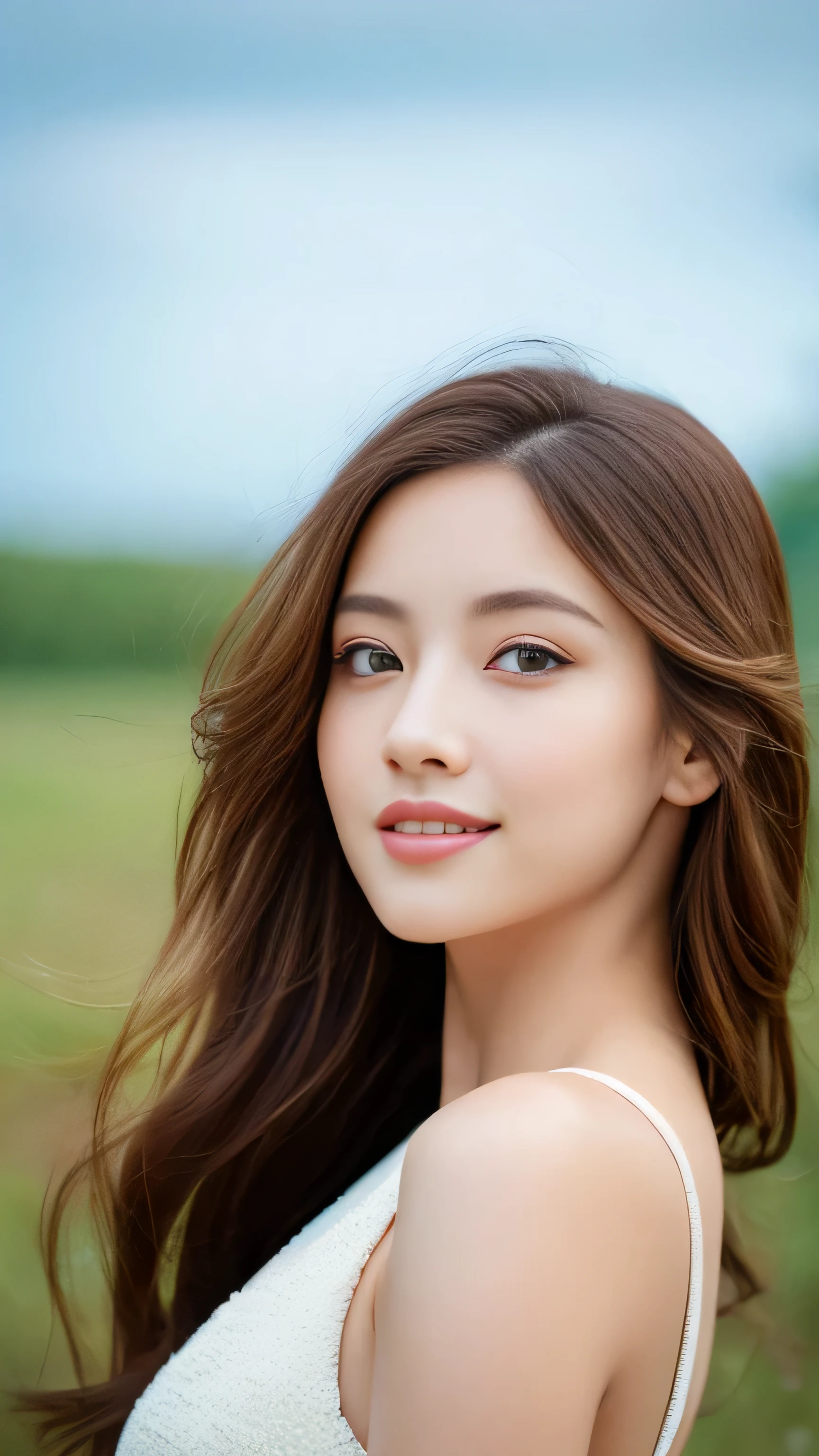 (32K:1.5), 1 girl,A light smile,whole body,Simple Background, (Realistic:1.4), (random nationality actress:1.3),
(Great random nationality beauty:1.4), (The ultimate beauty:1.4), Masterpiece,4k,8k,(Masterpiece,Ultra-high resolution:1.5),(Masterpiece,Photorealistic:1.5),Masterpiece,Fine grain,Masterpiece,Detailed face, perfectly balanced face, Looking at the camera, Hair blowing in the wind, Beautiful porcelain-like skin, Beautiful Eyes, Ring-shaped eyes,