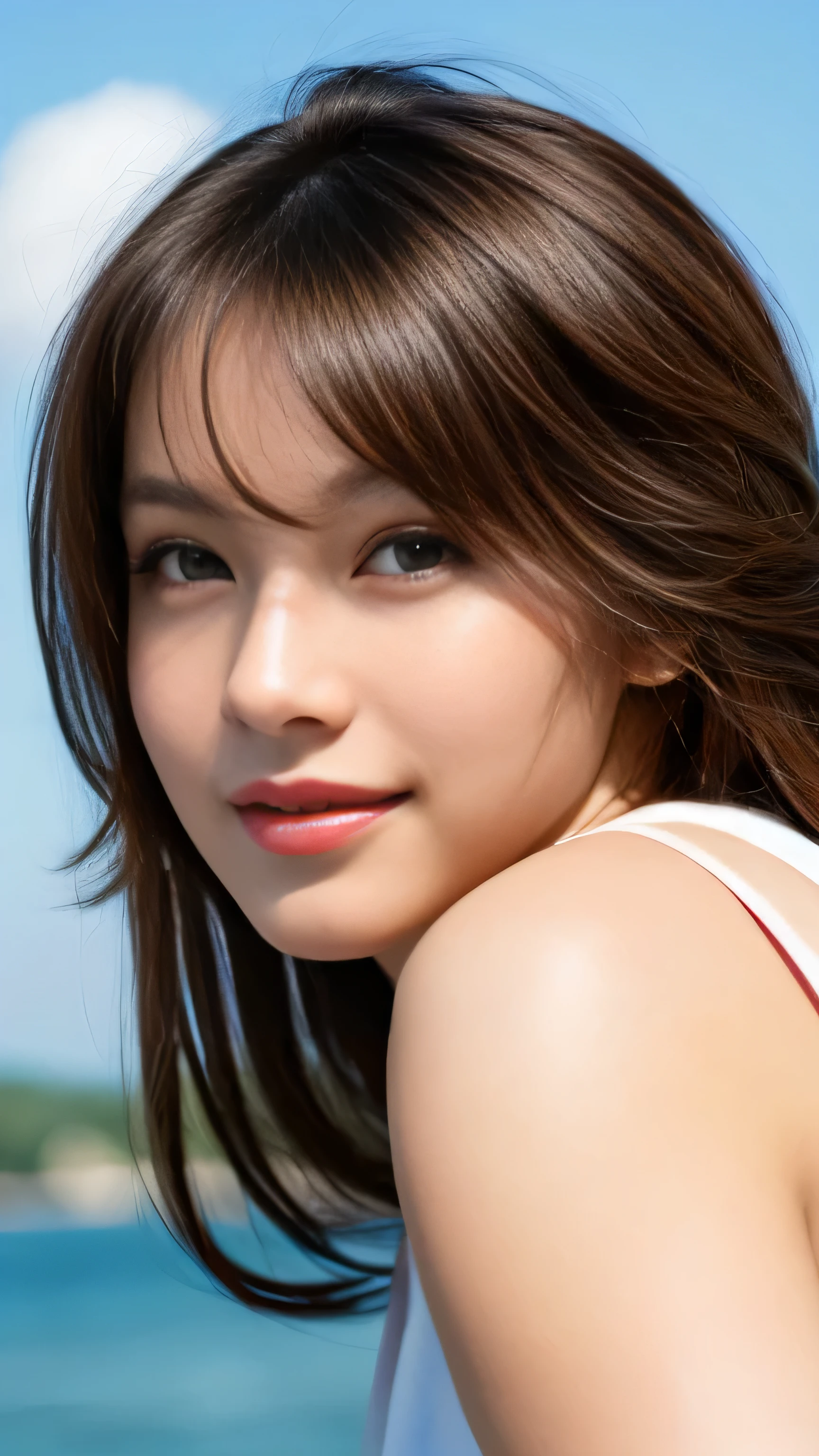 (32K:1.5), 1 girl,A light smile,whole body,Simple Background, (Realistic:1.4), (random nationality actress:1.3),
(Great random nationality beauty:1.4), (The ultimate beauty:1.4), Masterpiece,4k,8k,(Masterpiece,Ultra-high resolution:1.5),(Masterpiece,Photorealistic:1.5),Masterpiece,Fine grain,Masterpiece,Detailed face, perfectly balanced face, Looking at the camera, Hair blowing in the wind, Beautiful porcelain-like skin, Beautiful Eyes, Ring-shaped eyes,