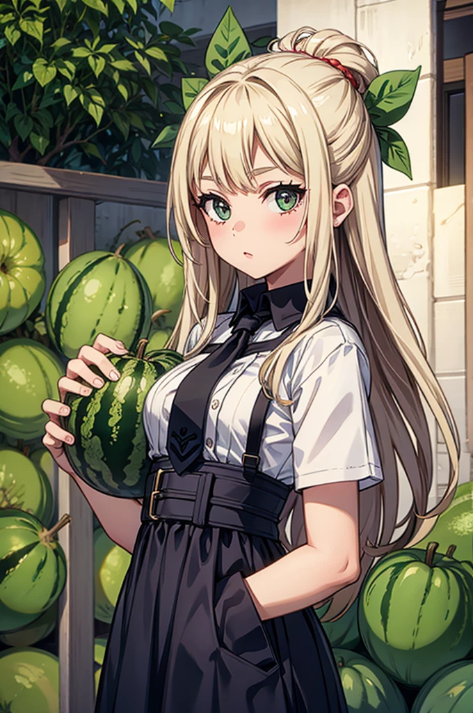 girl, melon