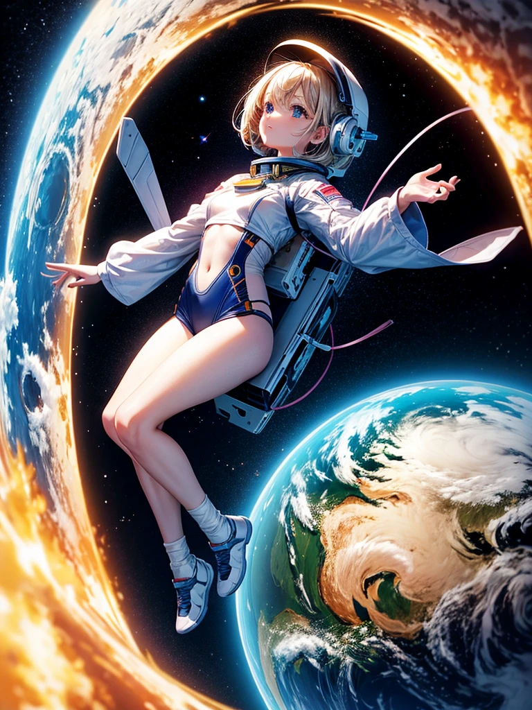 anime、extraterrestrial、UFO、jumping