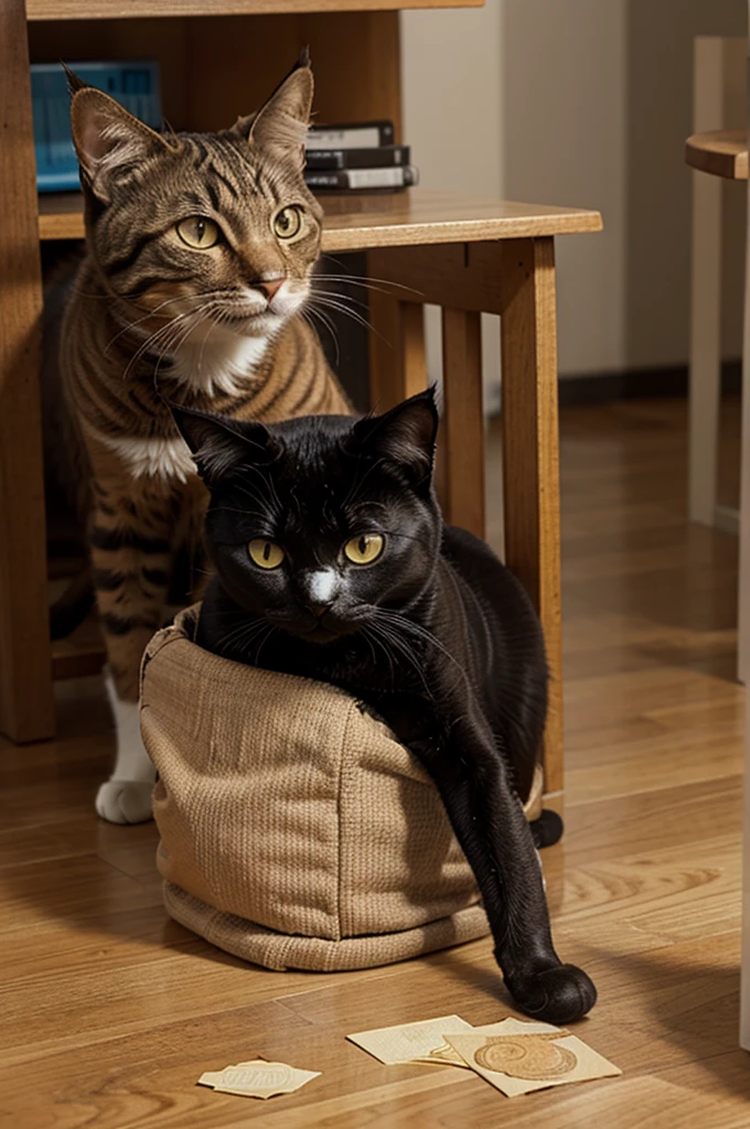 A cat pays for the tax