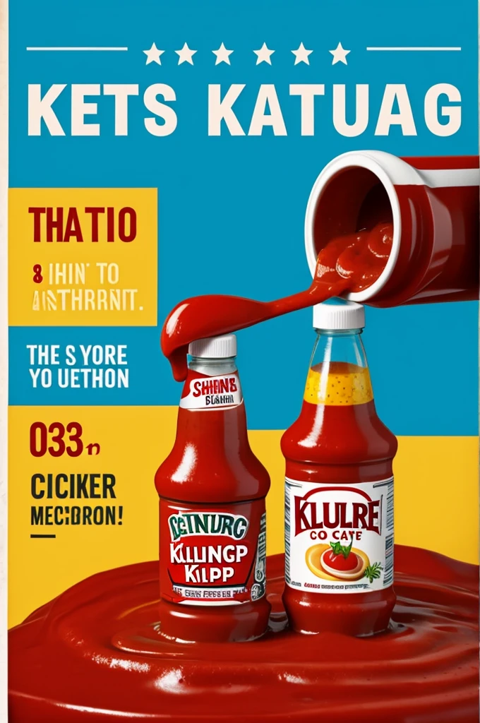 Create poster About ketchup 