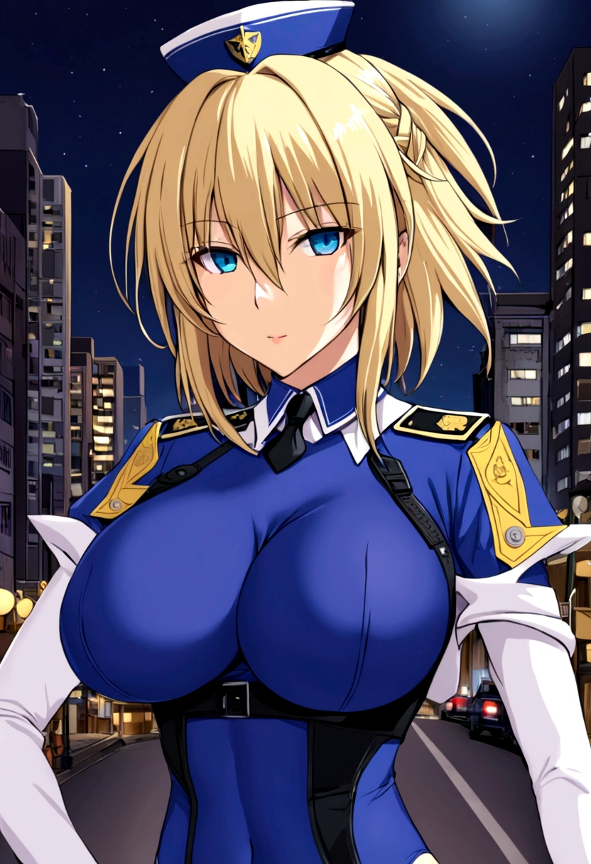 arcueid big breasts Bodysuit police night