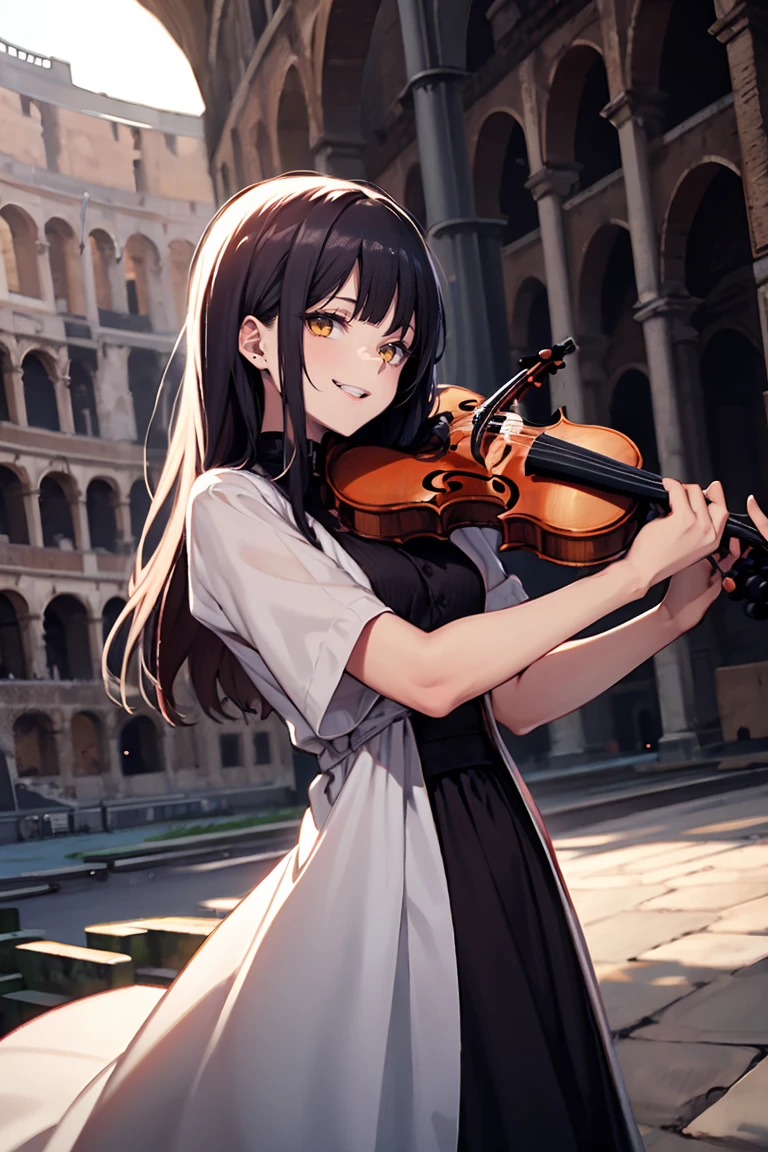 dress, colosseum, violin