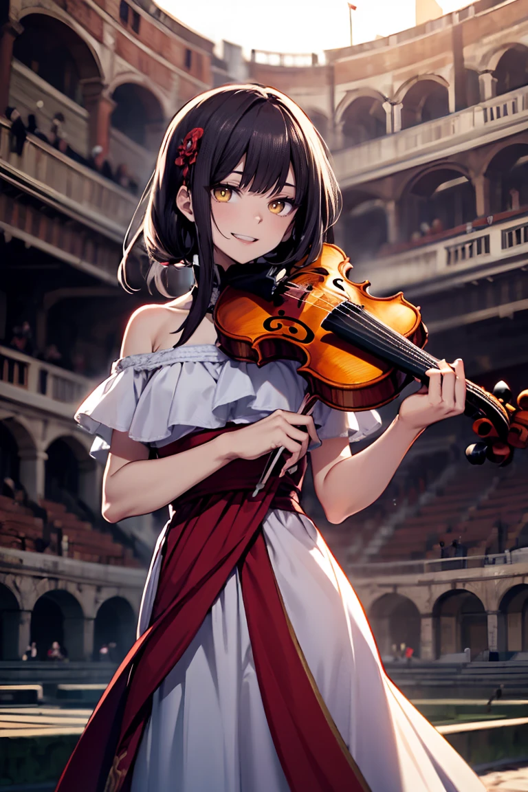 Hui Xiyi, dress, colosseum, violin