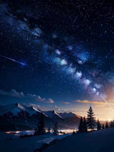 Premium Texture, color, Starry Sky, Rich texture, landscape, Dazzling Star
