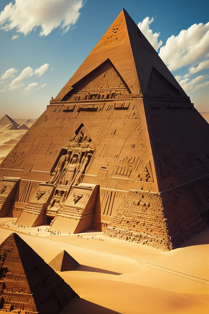 Aliens building Egyptian pyramids