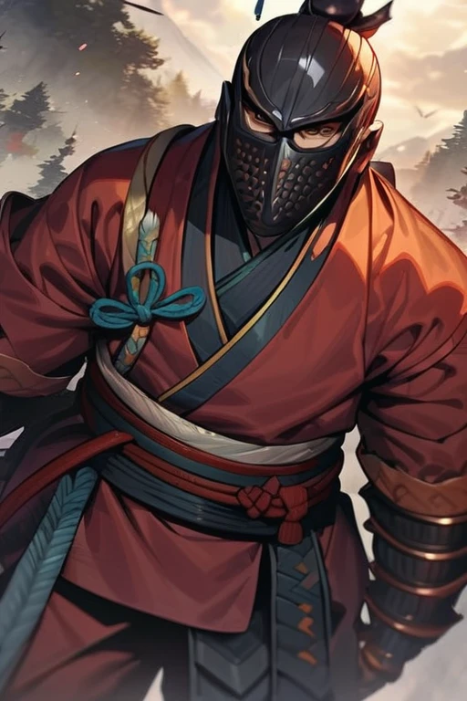 ((Best quality)), ((masterpiece)), (detailed), Samurai