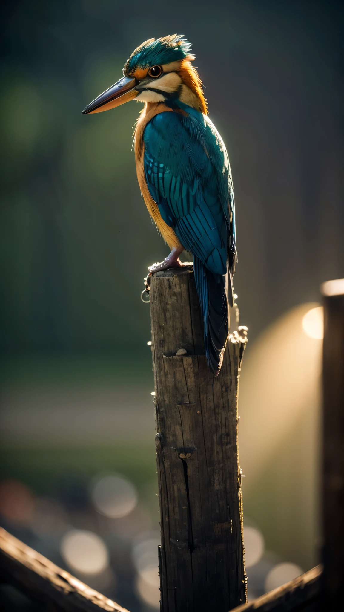 (masterpiece),(Highest quality:1.2),(Very detailed:1.2),(High resolution),(Photorealistic Stick),(RAW Photos),8K,Backlight,(Written boundary depth),(Sophisticated lighting:1.1), (Improving cinematic lighting quality:0.9),Photographing the Red-backed Kingfisher
