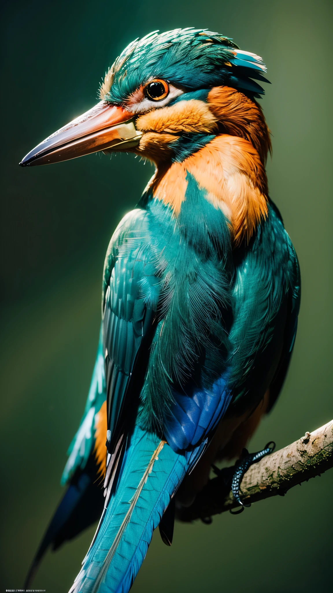 (masterpiece),(Highest quality:1.2),(Very detailed:1.2),(High resolution),(Photorealistic Stick),(RAW Photos),8K,Backlight,(Written boundary depth),(Sophisticated lighting:1.1), (Improving cinematic lighting quality:0.9),Photographing the Red-backed Kingfisher