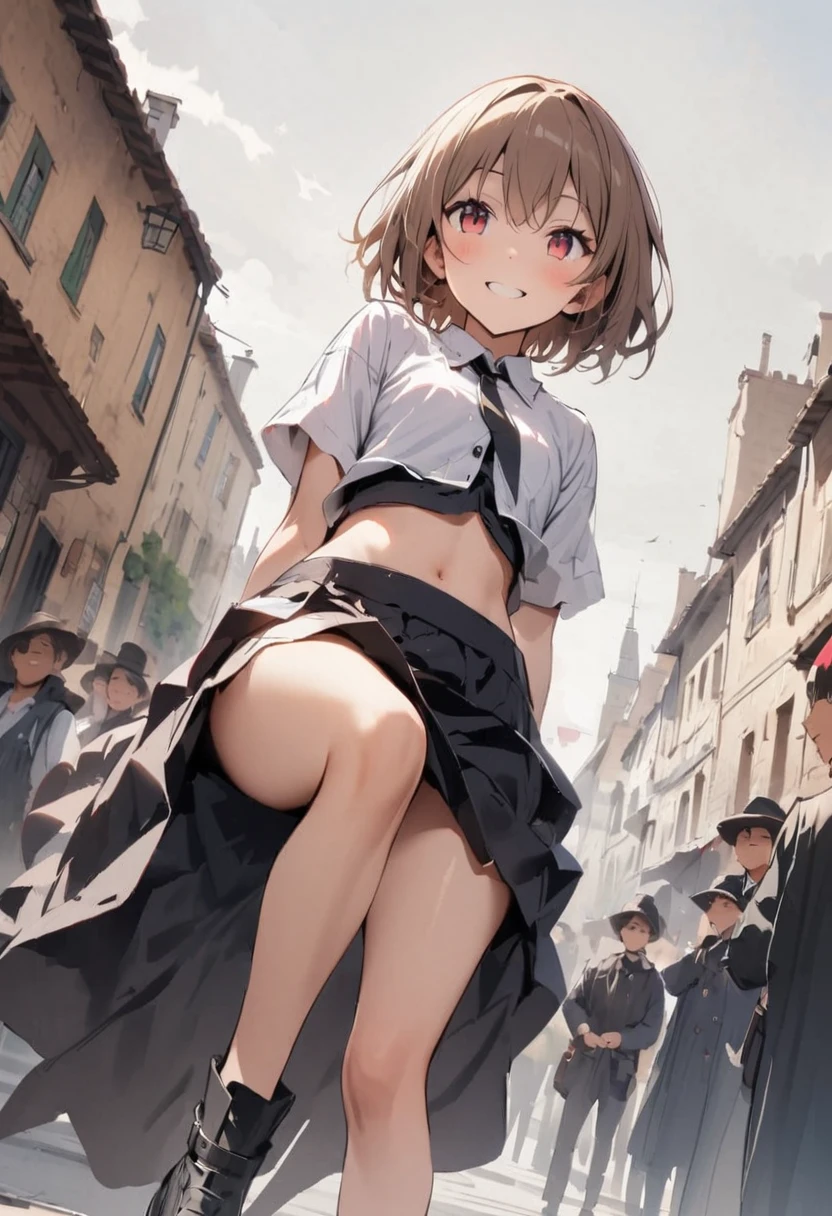 from directly below、spread leg legs、sit、Looking away、Chat with friends、In town、bustling street、Pantieini skirt、Private Server、Girl、Girl、Short、Younger、Baby Face、flat chest、Dynamic Angle、Useless、smile、Both eyes open、Voyeur style
