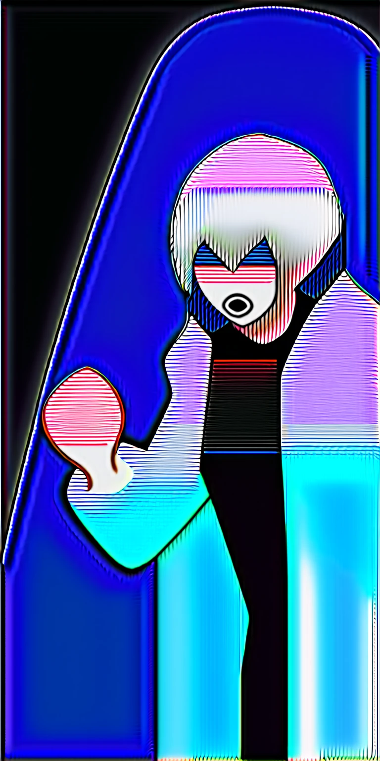 Crying loudly, heavy rain, white purple hair, purple eyes, black tank top, white jacket, black mini skirt, dragon horns