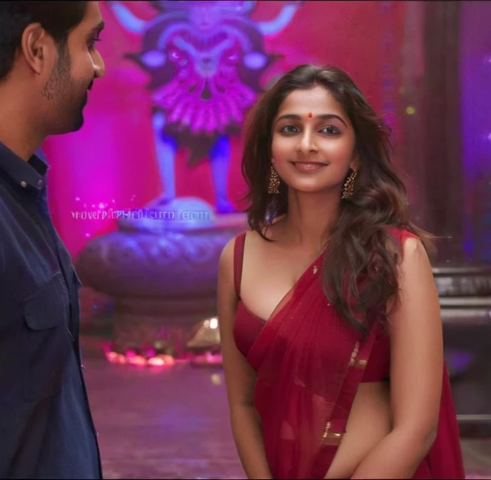 A beautiful indian girl,expose cleavage, smiling,looking sexy,backlift are sexy,large hips,sexy armpit,looking cute,green saree,brwon hair ,big hands