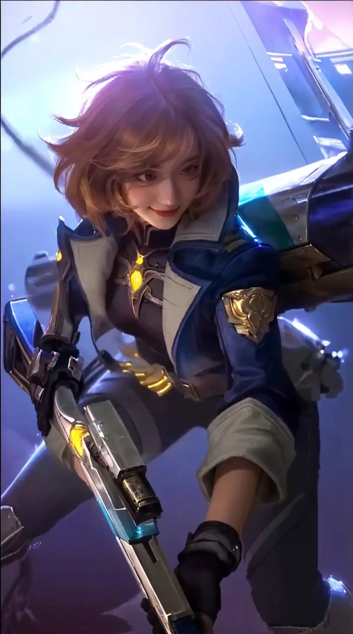(best quality,4k,8k,highres,masterpiece:1.2),ultra-detailed,(realistic,photorealistic,photo-realistic:1.37),close-up portrait,a girl with intricate features,artgerm style:1.1,colorful vibrant tones,youthful beauty,artgerm-inspired art:1.1,sparkling eyes,luscious lips,flowing hair,lively expression,delicate brushstrokes,fine linework,gentle lighting,exquisite details,taliyah-inspired character,knights of the zodiac theme:1.1,bold and dynamic pose,mysterious background,striking colors,powerful presence,attention to anatomy,rich textures,masterful use of light and shadow,signature artgerm style,vivid and captivating artwork, smiling
