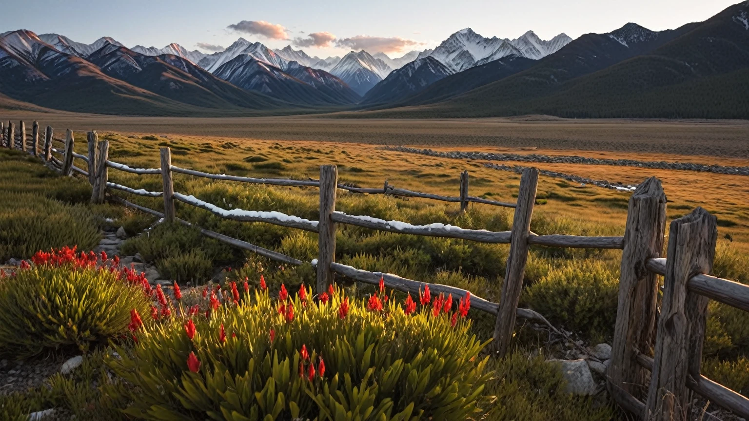 Mountains in the distance,A fence in the foreground, Snow-capped peaks, wind river valley, Surrounded by mountains, rocky 背景为Mountains, 遥远的落基Mountains, red peaks in the background, 背后是美丽的Mountains, 科罗拉多Mountains, 背景中的Mountains, Snow Mountain, 背景为Mountains, Distant mountain lights photo, Snow-capped peaks, Mountainous area, 远处的Mountains, Mountains
