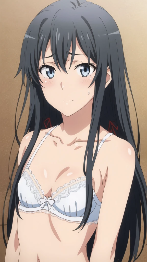 {yukinoshita_yukino_yahariorenoseishunlovecomewamachigatteiru:1.15},black hair, blue_eyes, , 1 girl,,alone, hair between eyes,(torn white shirt, white lace bra, :1.4),, bare shoulders,, cleavage,thighhighs,long hair, ((ecstasy face:1.5)) , beautiful light, half eye closed, close up face,cry beautiful upper body, Beautiful body, beautiful character design, perfect eyes, Perfect face, expressive eyes, looking at the viewer,(lie on road),in the center of the image, official art,High Definition CG Unity, Perfect lit, bright_front_face_lit, ,(Highest_quality:1.0),4k,Super detailed, photograph, 8K, nffsw, High resolution, absurd:1.2, kodak portrait 400, film grain, Lens flare, (lively_color:1.2) (beautiful,small breasts:1.4), (beautiful_face:1.3),(narrow_waist),blush, ((detail nipple)),,