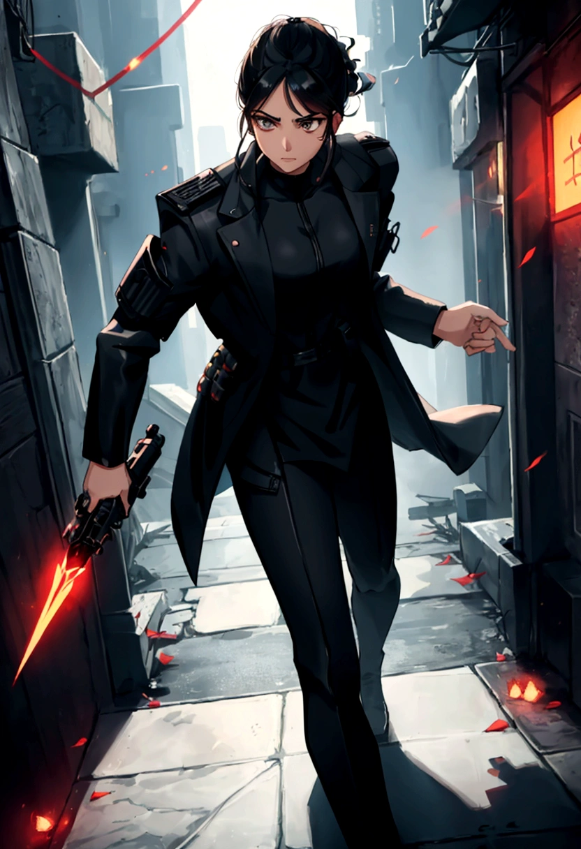 2. Maya Patel:Appearance: Maya has long, flowing black hair often tied in a ponytail and dark brown eyes. She wears tactical gear suited for fieldwork, emphasizing mobility and stealth.Personality: She is fiercely loyal, intelligent, and resourceful. Maya is always calm under pressure and deeply trusts Varun.Abilities: Maya can manipulate lunar energy, creating moonlight constructs such as weapons and shields. She can also create shadow illusions to deceive enemies and obscure her movements.