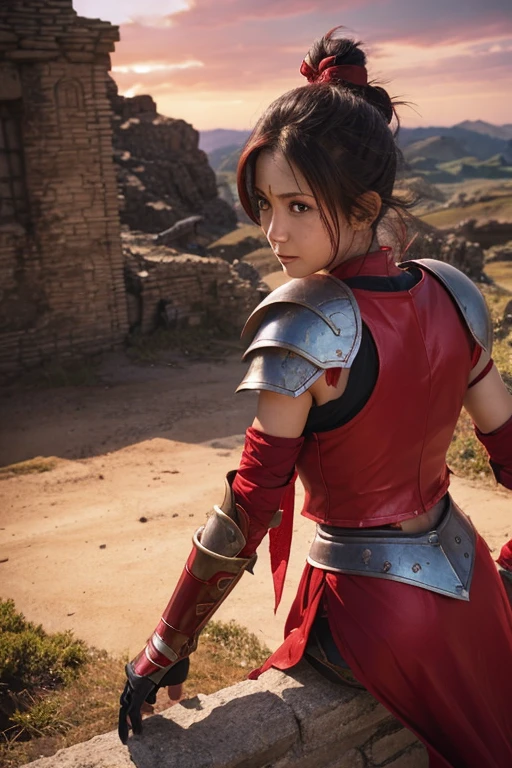 Dragon Quest 3、Woman warrior、Wearing tattered red armor、Glamour、Armor is destroyed、Wounded、Crippling、HP remaining: 1、Shield is destroyed、Fighting an invisible enemy、I can't protect my friends、Coming under attack、触手Coming under attack、Being slashed by a sword