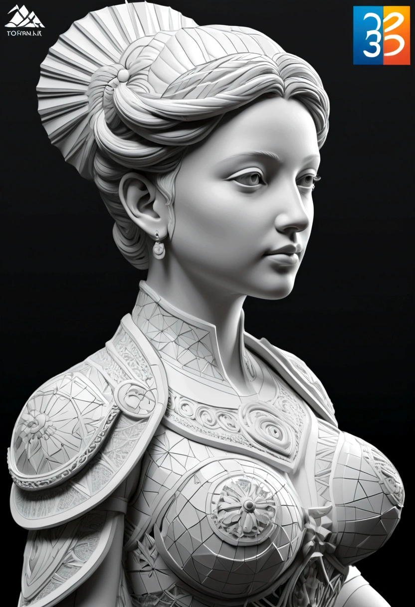 a highly detailed and intricate depth map, ai image into a bas relief, 3d printed low poly sculpture, precise physical relief sculpture, extremely detailed 3d model, digital art tutorial, step by step instructions, comprehensive guide, highly technical process, detailed workflow, photorealistic depth information, accurate 3d mapping, precise contours and textures, high quality 3d printing, professional quality stl file, meticulously crafted low poly model, comprehensive step-by-step walkthrough, detailed technical explanation, clear instructional diagrams, expert level ai to 3d conversion