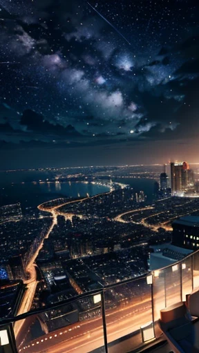 Premium Texture, color, Starry Sky, Calm atmosphere、Million Dollar Night View、building、Great view of the city