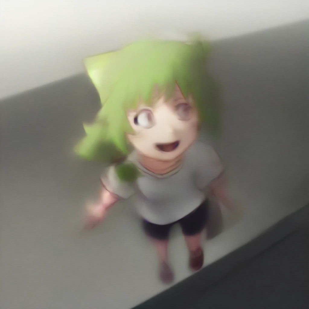 One girl,Zundamo,Voice Box ,Green Hair, Brush Sticker, Animal ears,White shirt, Short sleeve, Long Hair, suspender Shorts,Shorts, Puffy sleeves, Low Ponytail, Hair Ears,
From above, Wide Shot, avert your eyes, Captivating smile, City of Edinburgh, Open your mouth,
masterpiece, Highest quality,