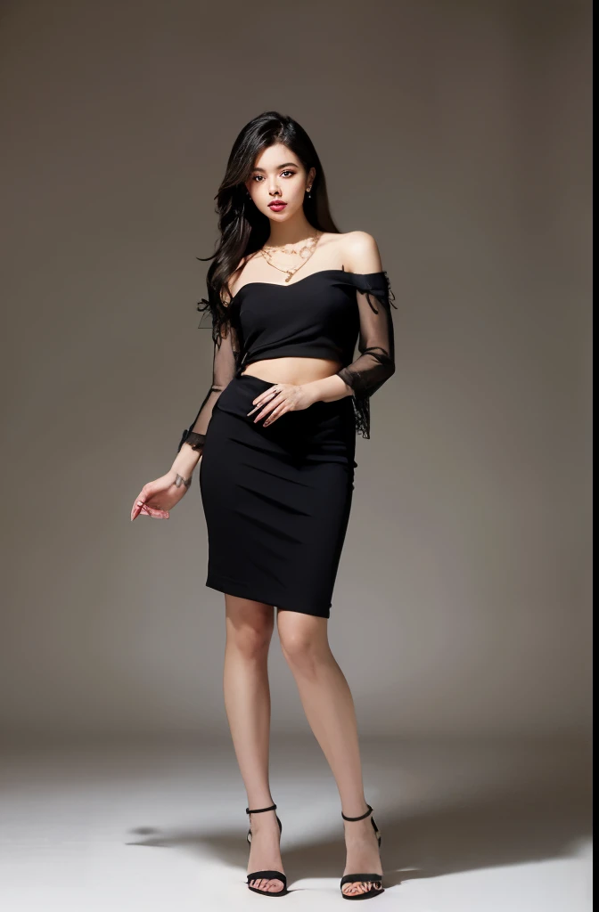 (masterpiece:1.3), (8 thousand, realistic, RAW photos, best quality: 1.4), (1 woman),(sheer silk blouse), (short skirt), (양쪽 다리에 realistic 팬티 스타킹), (Wearing high heels on both feet), (full body shot), (standing), (Beautiful makeover), (very beautiful body) , (Realistic and very beautiful face), (long eyelashes), (double eyelid), (Realistic, delicate and very beautiful eyes), (big bust) , (Strong body through exercise), (beautiful abs), (Beautiful heaps), (tall), (such a beautiful body), (black hair. parted, long hair:1.3), (아름다운 parted스타일), (realistic and beautiful skin), (absurd), (attractive), (ultra high resolution), (extremely realistic), (very detailed), (golden ratio), (Two long, realistic and beautiful legs), (realistic 팔), (necklace), (earring),(beautiful nails manicure), (So beautiful and sexy), (perfect secretary look)