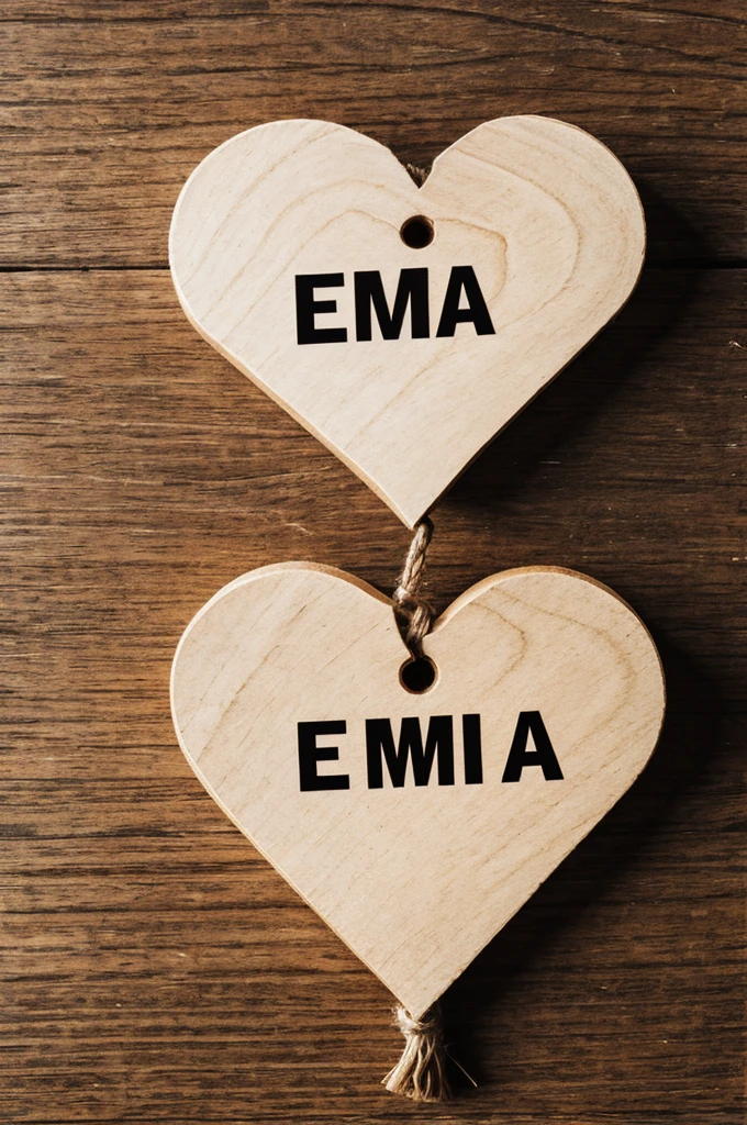 A heart with the word ema inside
