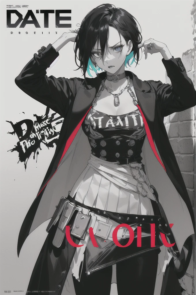 ((((dramatic))), (((gritty))), (((intense))) film poster featuring a young woman as the central character. She stands confidently in the center of the poster, wearing a stylish and edgy outfit, with a determined expression on her face. The background is dark and gritty, with a sense of danger and intensity. The text is bold and attention-grabbing, with a catchy tagline that adds to the overall feeling of drama and excitement. The color palette is mainly dark with splashes of vibrant colors, giving the poster a dynamic and visually striking appearance,tachi-e
(magazine:1.3), (cover-style:1.3), fashionable, woman, vibrant, outfit, posing, front, colorful, dynamic, background, elements, confident, expression, holding, statement, accessory, majestic, coiled, around, touch, scene, text, cover, bold, attention-grabbing, title, stylish, font, catchy, headline, larger, striking, modern, trendy, focus, fashion, Erase characters