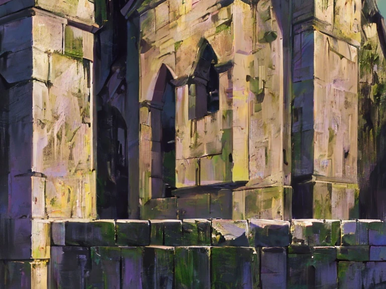 (background),(rule of thirds),(realistic illustration:1.3). Sunrise. Outside of moss covered Gothic church, in the middle of an Old World city, (stone gargoyles). Masterpiece, best quality(highly detailed:1.2),(detailed face and eyes:1.2), depth of field, 8k wallpaper, natural lighting, core shadows, high contrast, bokeh.