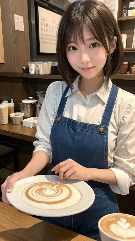 
In a city café、There are some very eye-catching women working here.。Her name is Misaki（Misaki）、I am 24 years old。Misaki has loose, wavy chestnut-colored hair that reaches her shoulders.、A woman with impressive big eyes。Her eyes are、It shines brightly like a starry sky。When I smile、The dimples on her cheeks are so adorable、People around me々It gives relief to。

Misaki works as a barista at a cafe.、Her graceful and efficient workmanship has earned her high praise from clients and colleagues alike.。Her uniform is neat and clean、Every movement is careful and beautiful.。Especially the look of concentration on his face when drawing latte art.、People around me々It has a charm that draws you in。

During breaks、Her daily routine is to read in her favorite window seat.。Her books of choice are mostly literary works.、Sometimes tears of emotion flow down her beautiful face.。Seeing Misaki like that、Many customers have noticed her kind heart.、I&#39;m becoming more of a fan of hers。

Misaki is kind to her friends and colleagues.、I&#39;m the type of person who will lend a hand immediately if someone is in trouble.。Conversation with customers is natural、To be able to treat everyone kindly、The cafe has many regular customers.。

On the weekend、She buys flowers from a nearby florist to decorate her room.。Colorful flowers々Decorates Misaki&#39;s room、It brings more warmth to her life.。