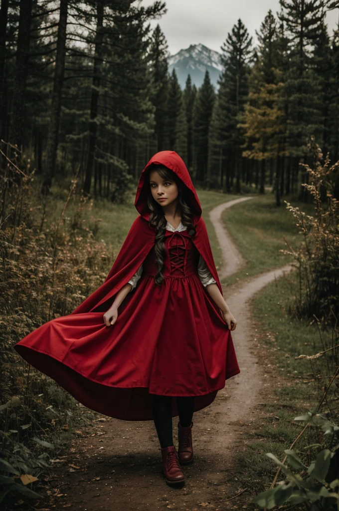 A magical little red riding hood garden
