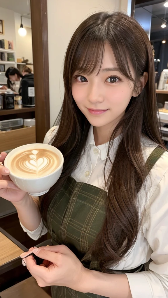 In a city café、There are some very eye-catching women working here.。Her name is Misaki(Misaki)、I am 24 years old。Misaki has loose, wavy chestnut-colored hair that reaches her shoulders.、A woman with impressive big eyes。Her eyes are、It shines brightly like a starry sky。When I smile、The dimples on her cheeks are so adorable、People around me々It gives relief to。
Misaki works as a barista at a cafe.、Her graceful and efficient workmanship has earned her high praise from clients and colleagues alike.。Her uniform is neat and clean、Every movement is careful and beautiful.。Especially the look of concentration on his face when drawing latte art.、People around me々It has a charm that draws you in。
During breaks、Her daily routine is to read in her favorite window seat.。Her books of choice are mostly literary works.、Sometimes tears of emotion flow down her beautiful face.。Seeing Misaki like that、Many customers have noticed her kind heart.、I'm becoming more of a fan of hers。
Misaki is kind to her friends and colleagues.、I'm the type of person who will lend a hand immediately if someone is in trouble.。Conversation with customers is natural、To be able to treat everyone kindly、The cafe has many regular customers.。
On the weekend、She buys flowers from a nearby florist to decorate her room.。Colorful flowers々Decorates Misaki's room、It brings more warmth to her life.。
Make your mouth a little cuter and your eyes a little cuter.