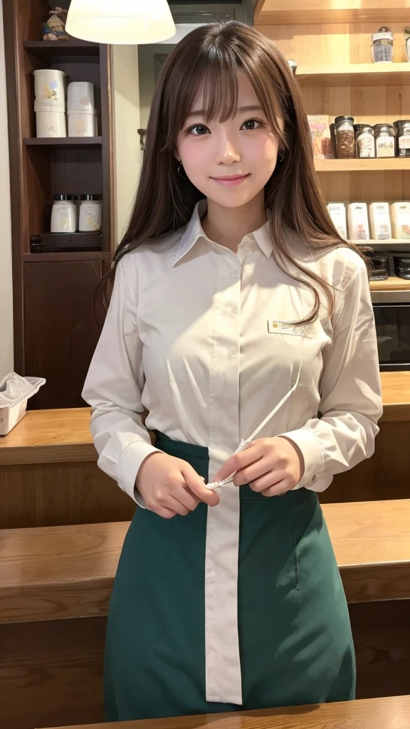 In a city café、There are some very eye-catching women working here.。Her name is Misaki(Misaki)、I am 24 years old。Misaki has loose, wavy chestnut-colored hair that reaches her shoulders.、A woman with impressive big eyes。Her eyes are、It shines brightly like a starry sky。When I smile、The dimples on her cheeks are so adorable、People around me々It gives relief to。
Misaki works as a barista at a cafe.、Her graceful and efficient workmanship has earned her high praise from clients and colleagues alike.。Her uniform is neat and clean、Every movement is careful and beautiful.。Especially the look of concentration on his face when drawing latte art.、People around me々It has a charm that draws you in。
During breaks、Her daily routine is to read in her favorite window seat.。Her books of choice are mostly literary works.、Sometimes tears of emotion flow down her beautiful face.。Seeing Misaki like that、Many customers have noticed her kind heart.、I'm becoming more of a fan of herisaki is kind to her friends and colleagues.、I'm the type of person who will lend a hand immediately if someone is in trouble.。Conversation with customers is natural、To be able to treat everyone kindly、The cafe has many regular customers.。
On the weekend、She buys flowers from a nearby florist to decorate her room.。Colorful flowers々Decorates Misaki's room、It brings more warmth to her life.。
Make your lips a little thicker and your eyes look bigger with tear bags.