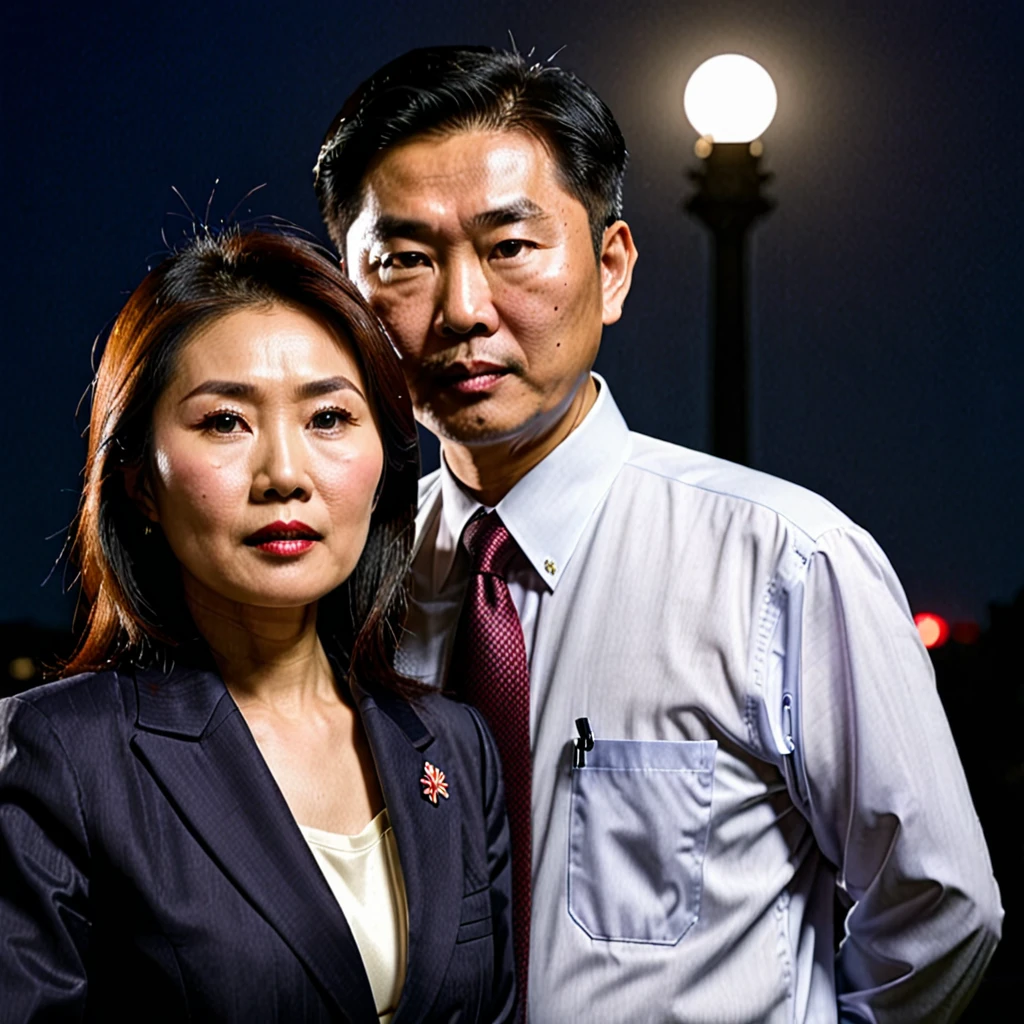 Asian politician male woman Riggin darkness conspiracy