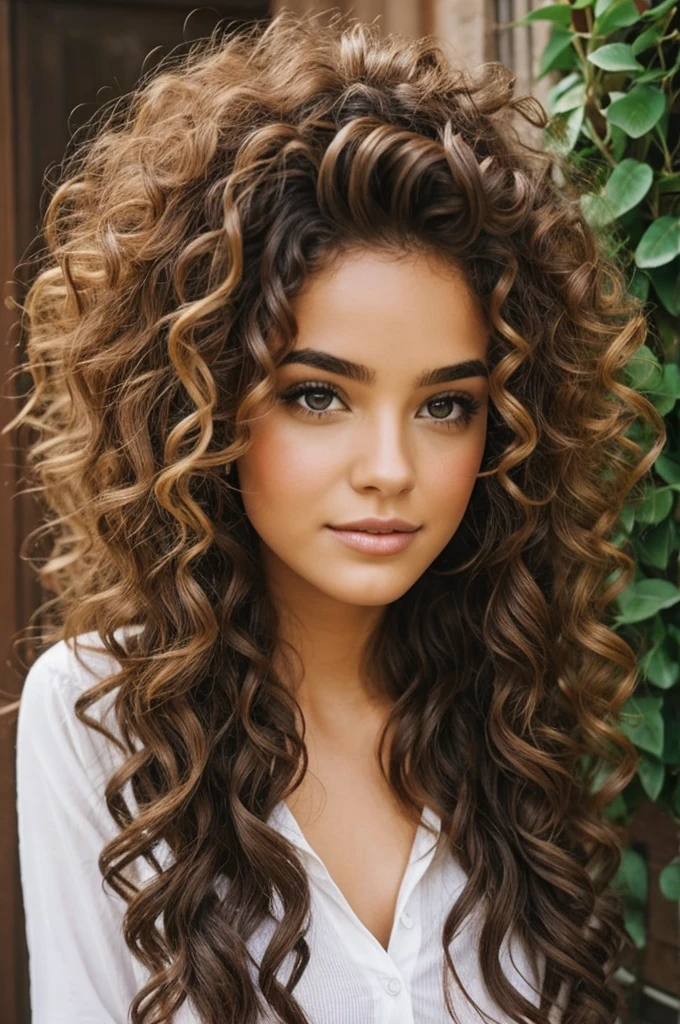 Women curly hair