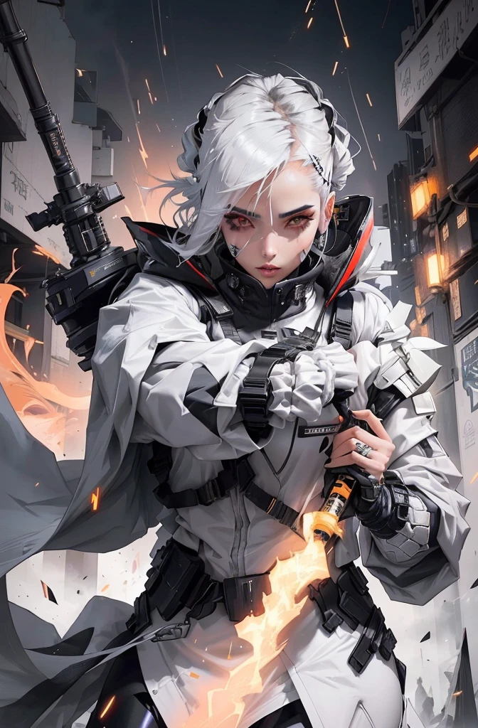 Arabian-style woman in black and white clothes standing on a street corner, wearing Futuristic clothing装, She wears streetwear, wearing japanese techwear, Wearing technical clothing and armour, Real life anime girls, Cyberpunk style outfit, Wearing cyberpunk streetwear, wearing space techwear, Futuristic clothing, Futuristic Style, Interesting outfits, Fashionable futuristic woman, Futuristic clothing装, Futuristic look, Tight clothing