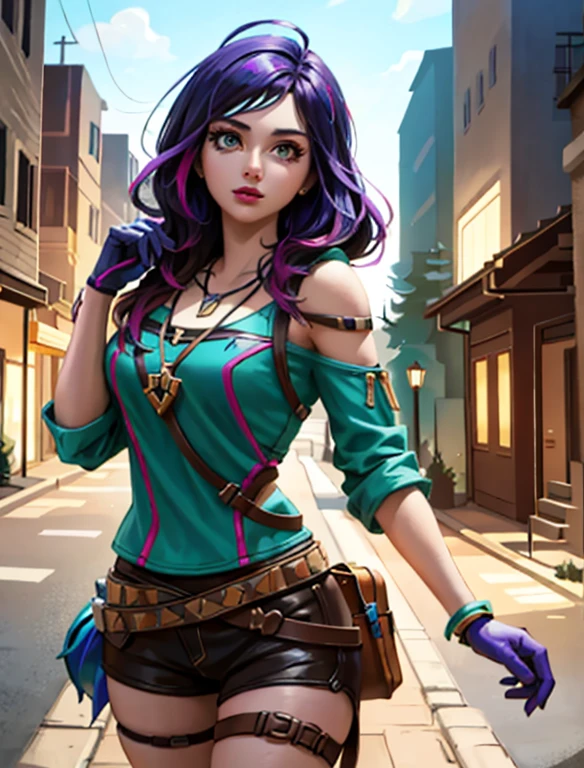 Close-up of a person wearing a pendant and necklace, Fortnite character, as a Fortnite character, Female lead character, Female character, Fortnite cover, realism in style of Save the game, Save the game. Delivering octane, In fortnite skin, solo Female character, Highly detailed figure, Fortnite art style, Realistic Fortnite, Close character, Fortnite style